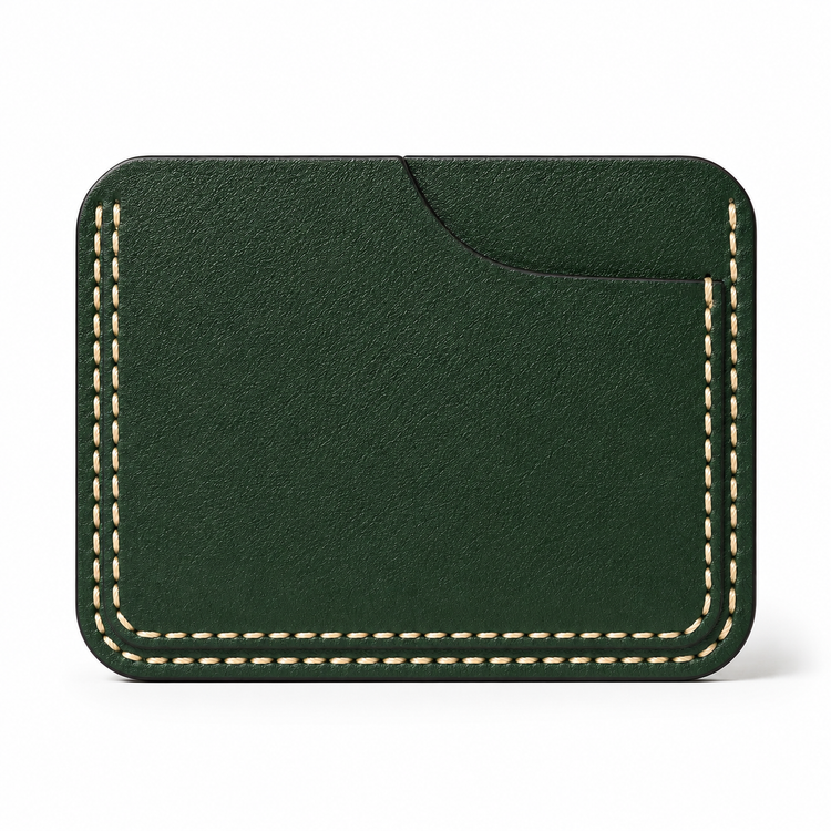 The Verde Card Holder – Emerald Green