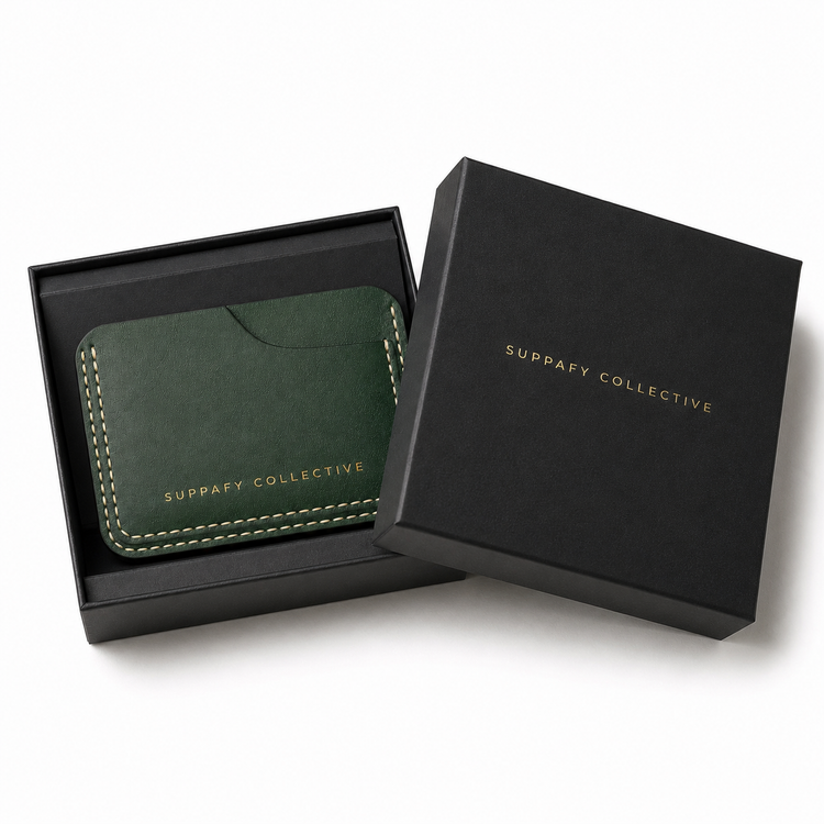 The Verde Card Holder – Emerald Green
