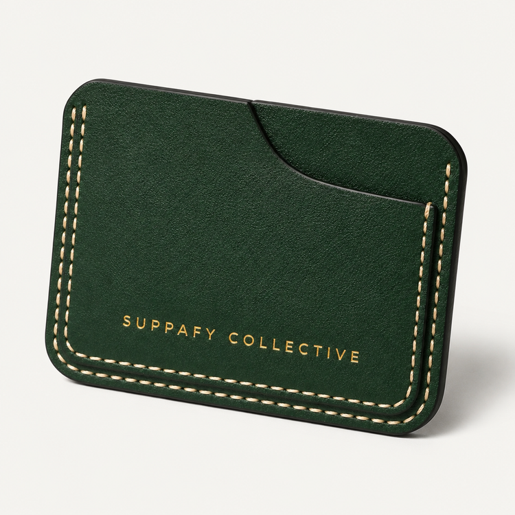 The Verde Card Holder – Emerald Green