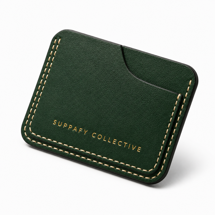 The Verde Card Holder – Emerald Green